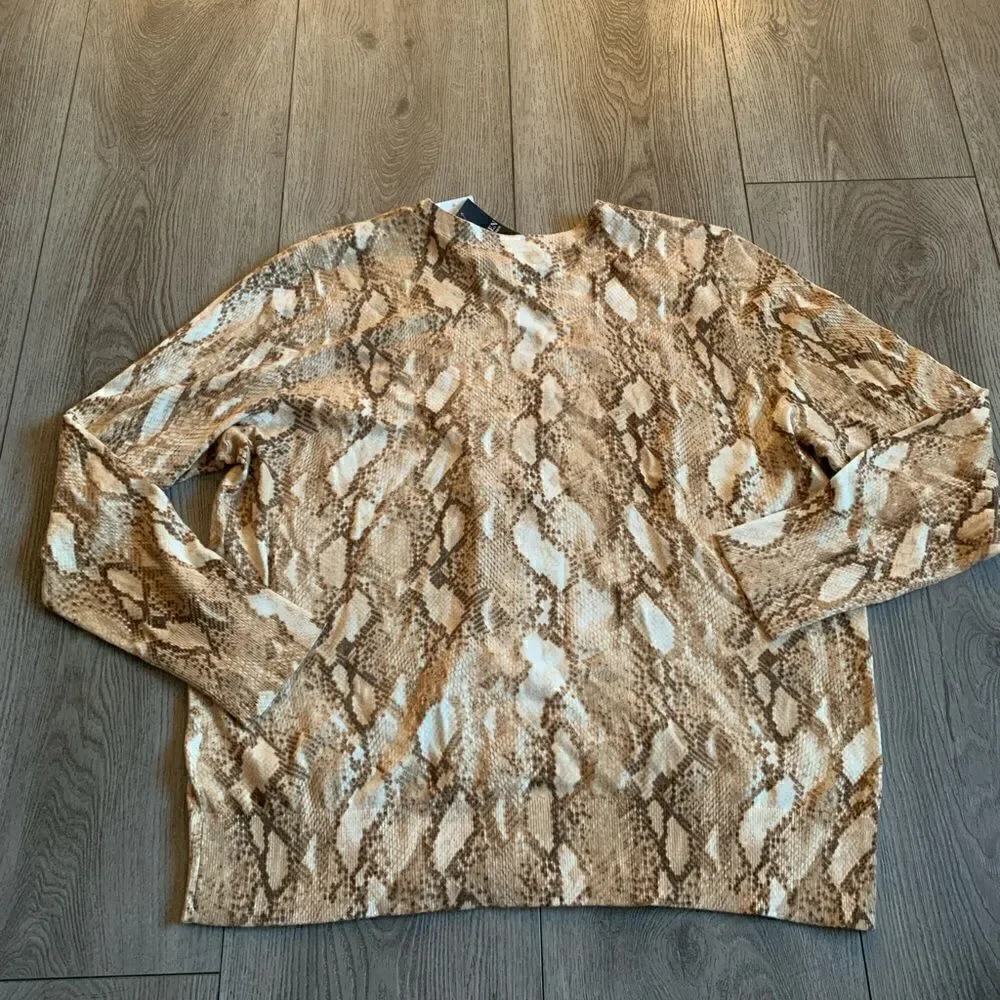 Lauren Ralph Lauren snake print sweater perfect for office wear